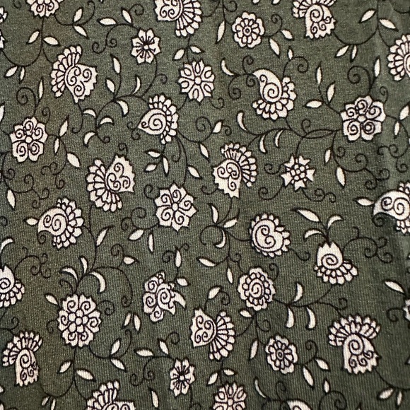 ❤️LOFT - Olive Green Long Sleeve V-Neck Sundress (Size XL) - Picture 4 of 11